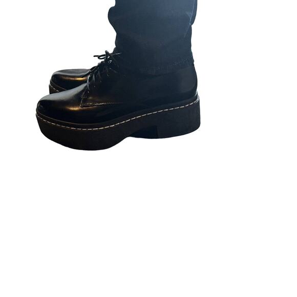 Opening Ceremony platform oxfords size 41 black with white stitching - Picture 5 of 9